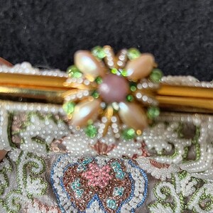 Vintage Beaded Flower Evening Bag image 7