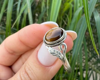 Sterling Silver Tiger's Eye Ring