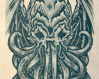 Cthulhu: Relief Print
