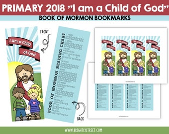 I Am a Child of God Bookmark Book of Mormon Reading Chart