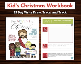 Christmas Advent Calendar for Kids Journal and Activities: Light the World