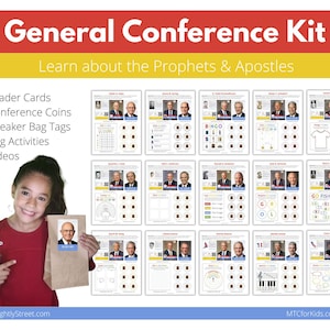LDS General Conference Kit #1: Apostles & Prophets Cards and Listening Games