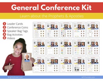 LDS General Conference Kit #1: Apostles & Prophets Cards and Listening Games