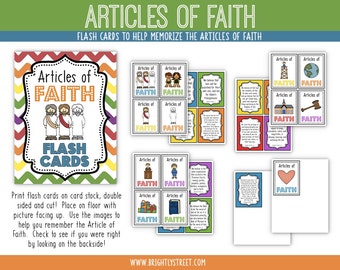 Articles of Faith Flash Cards
