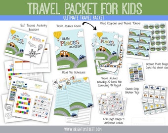 Traveling with Kids Travel Journal, Activity Book, Snack Station and More