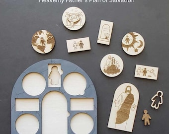 The Plan of Salvation Wood Missionary Teaching Tool: Custom Tag (Preach My Gospel, Chapter 3-Lesson 2)