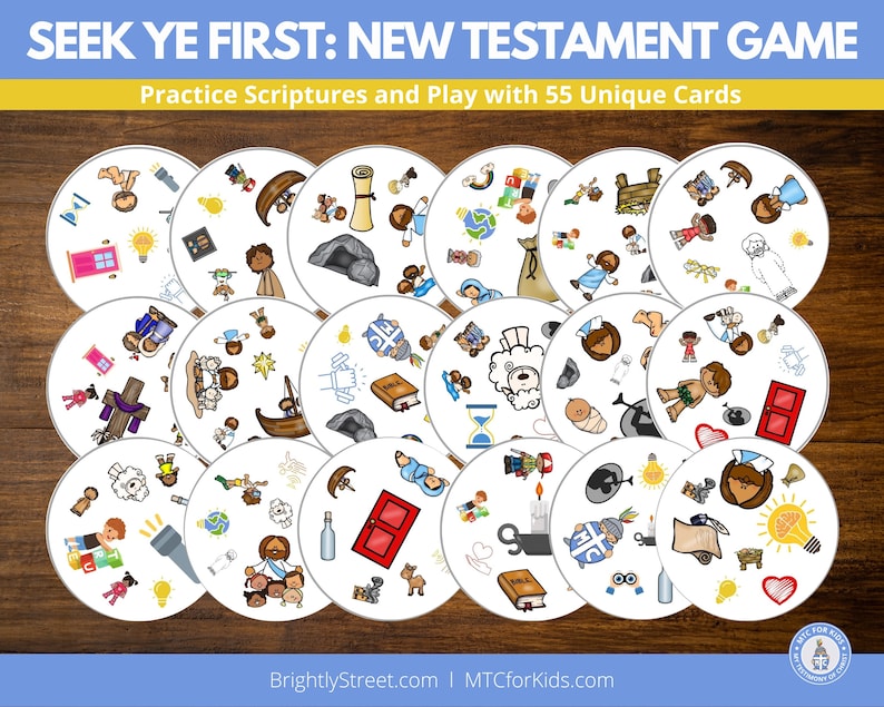 New Testament Game: Seek Ye First Inspired by Spot It image 4