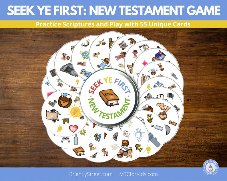 New Testament Game: Seek Ye First Inspired by Spot It image 3