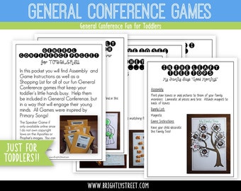 LDS General Conference Games for Toddlers