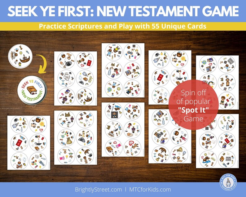 New Testament Game: Seek Ye First Inspired by Spot It image 2