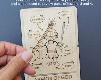 The Armor of God Wood Puzzle - Missionary Tool: Preach My Gospel (Spanish, English)