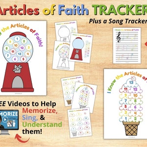 Articles of Faith Tracker Charts