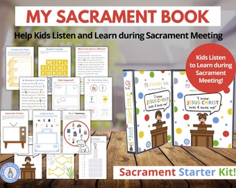 My Sacrament Book: Sunday Quiet Book to help Kids Listen at Church