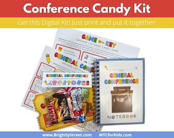 General Conference Activity for Kids | LDS Speaker Listening Candy Game | Conference Printable