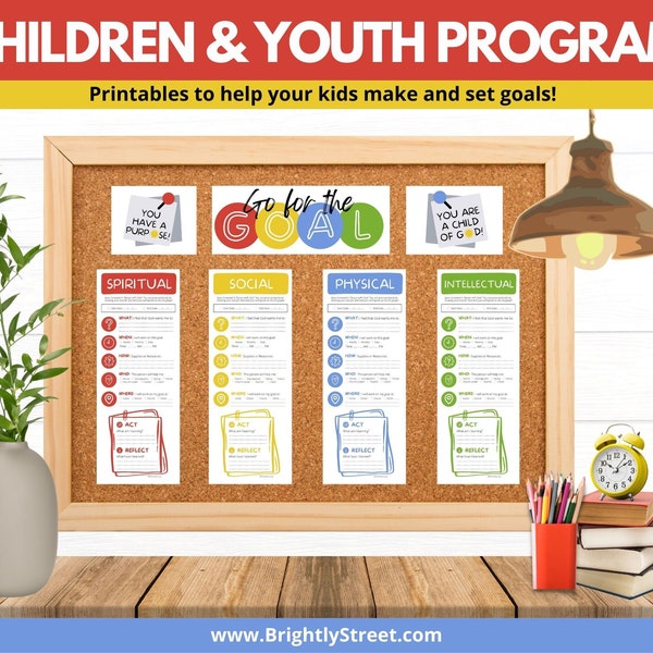 LDS Children and Youth Program Set & Make Goals Printable LDS Primary