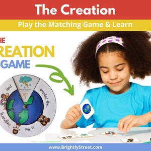 The Creation Pinwheel and Matching Game image 1