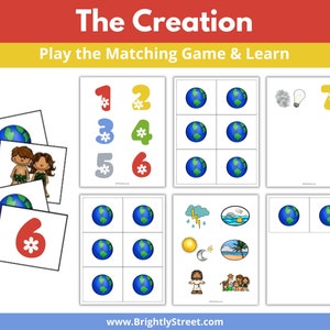 The Creation Pinwheel and Matching Game image 2