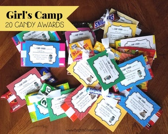 Girl's Camp Awards with Candy