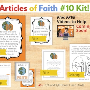 Articles of Faith #10 Complete Packet MEMORIZE the Articles of Faith