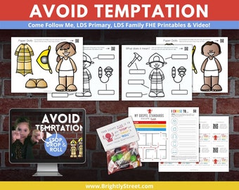 Come Follow Me - Avoid Temptation use Armor of God: Firefighter Style Paper Dolls