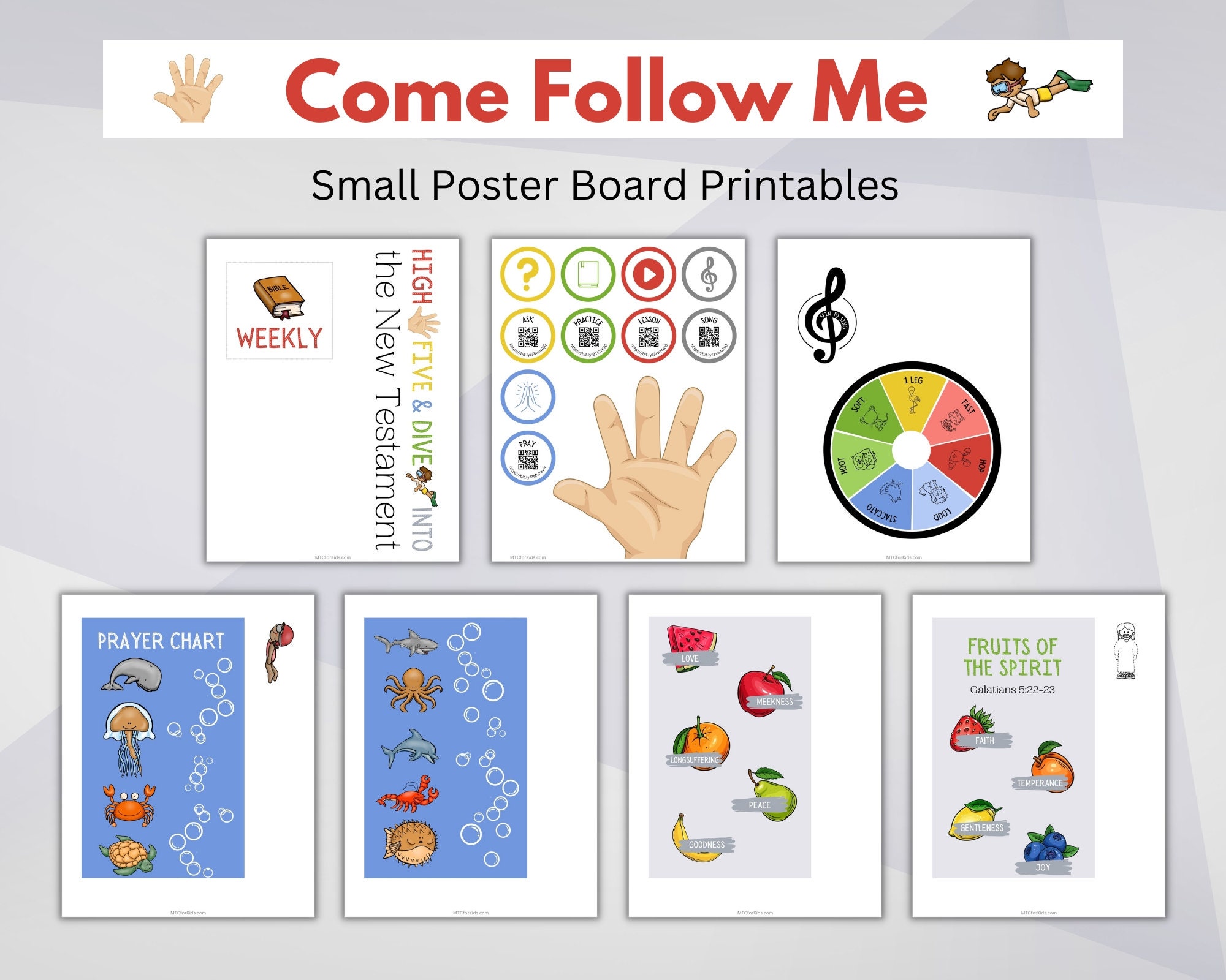 Come Follow Me 2023 New Testament Family SMALL Board DIGITAL Printables 