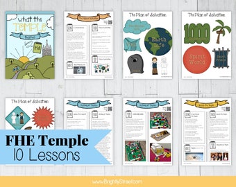 10 LDS Temple Lessons Booklet in Full Color for the entire family