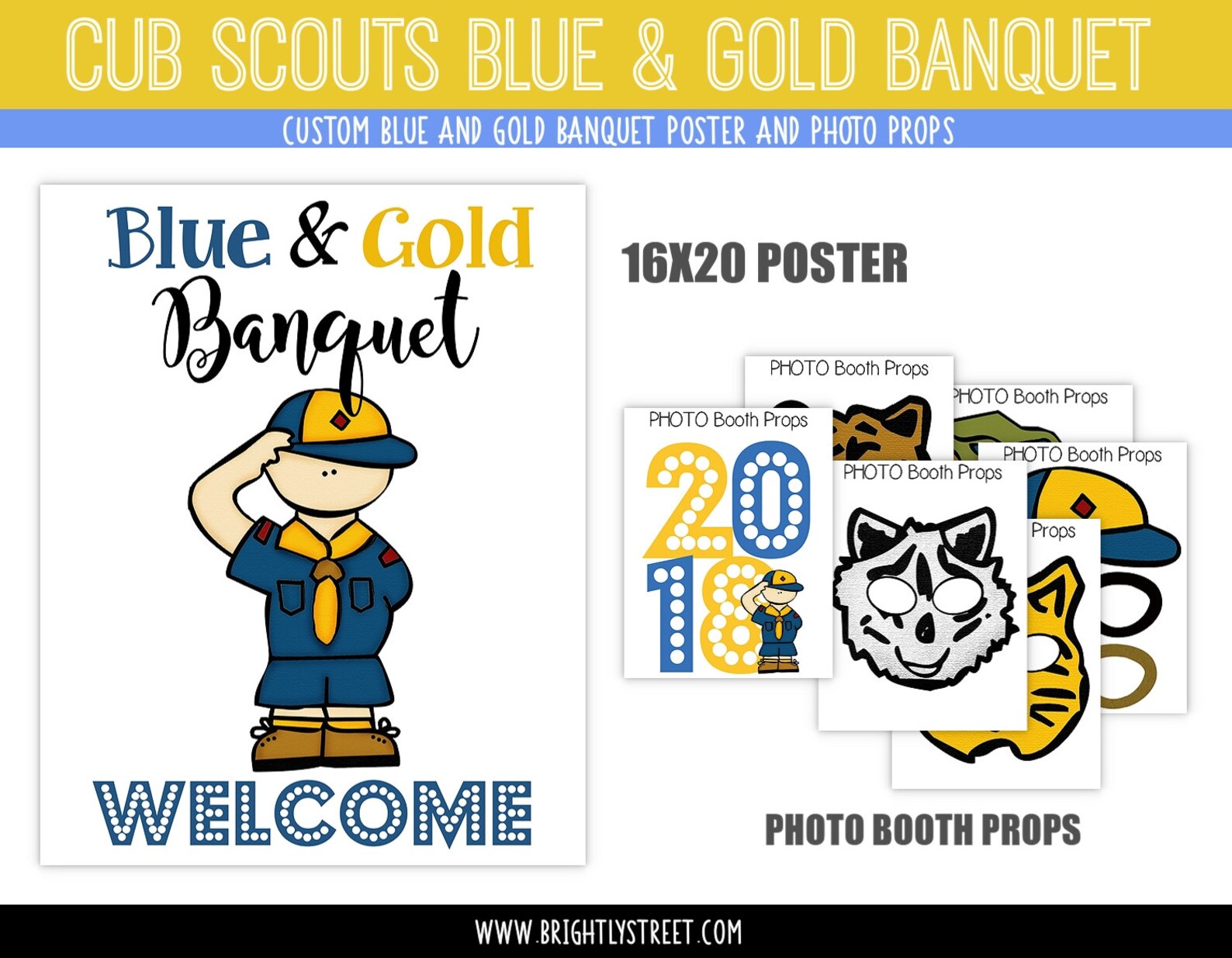 Cub Scouts Blue and Gold Banquet Welcome POSTER and PHOTO | Etsy
