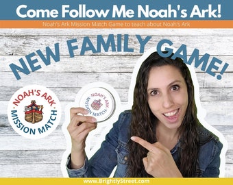 Noah's Ark Mission Match Game Come Follow Me Inspired by Spot It!