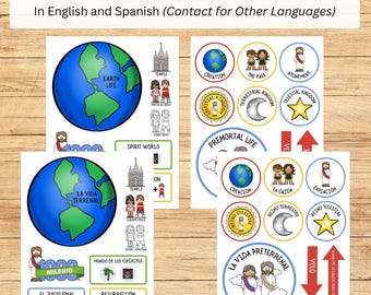 The Plan of Salvation Missionary & Primary Teaching Aids in English, Spanish, and Portuguese