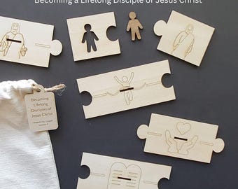 LDS Missionary - Wooden Puzzle "Disciple of Jesus Christ" Preach My Gospel Lesson 4 - Covenant Path