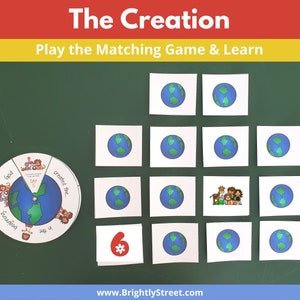 The Creation Pinwheel and Matching Game image 3