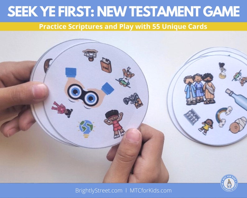 New Testament Game: Seek Ye First Inspired by Spot It image 1