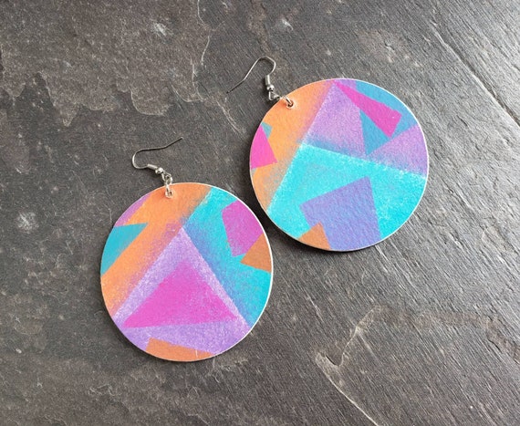 80s inspired earrings