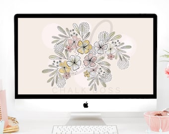 Flower Background - Wallpaper Background - Computer Background - Laptop Background- Computer Wallpaper - Laptop Wallpaper - Desktop - ipad