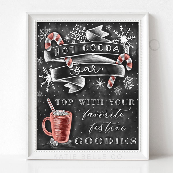 Chalkboard Hot Cocoa Etsy