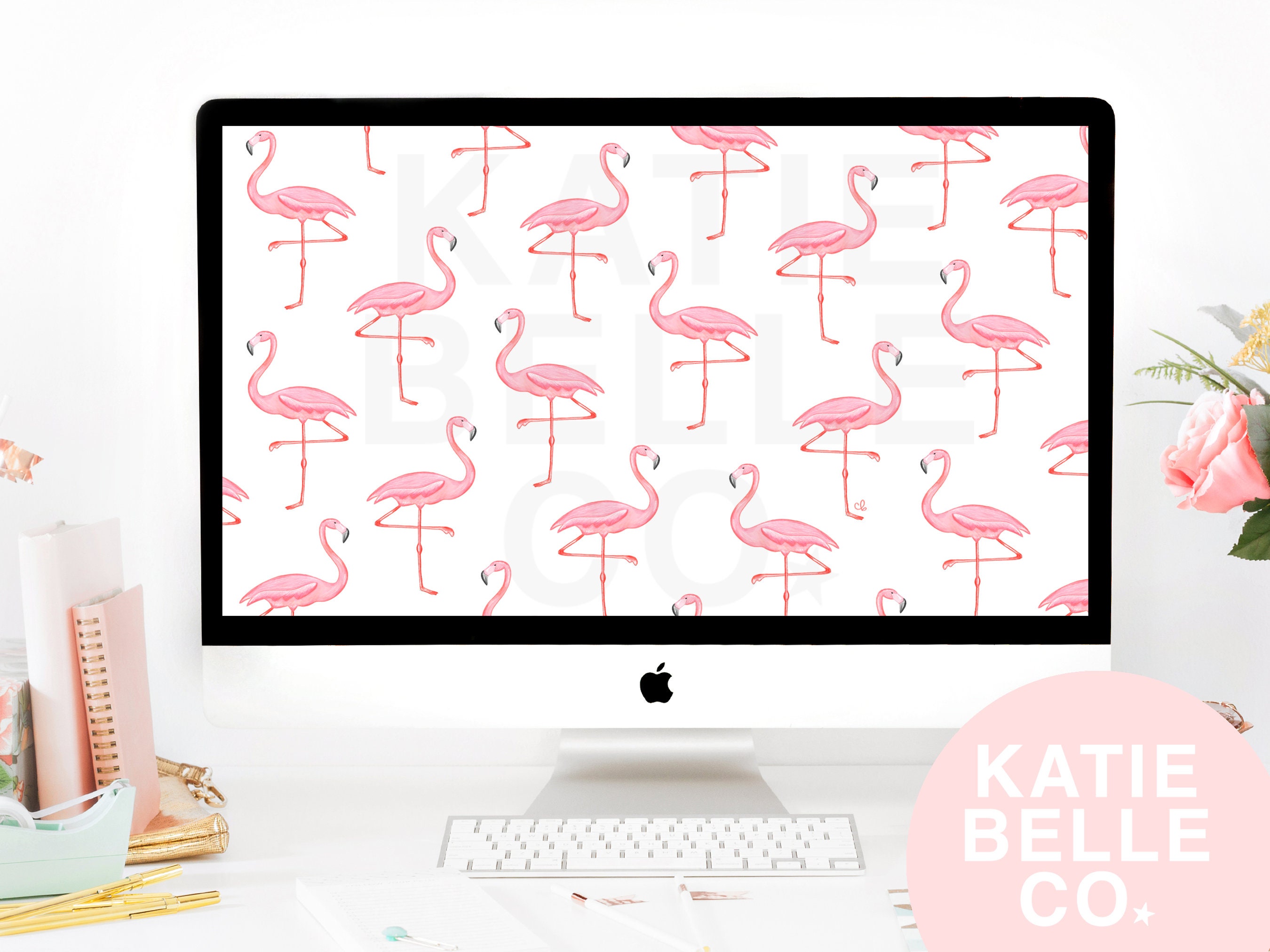 Flamingo Pattern / Wallpaper Background / Laptop Wallpaper / - Etsy Flamingo Pattern / Wallpaper Background / Laptop Wallpaper / - Etsy
