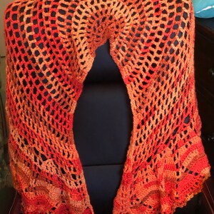 Szal Ombre Tangerine Dream