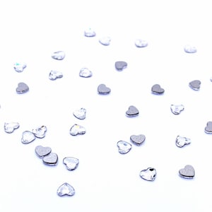 18 peças - Strass para nail art Swarovski 2808 Heart Flatbacks No-Hotfix 3,6 mm CRISTAL transparente (001) * Sem tarifas para os EUA