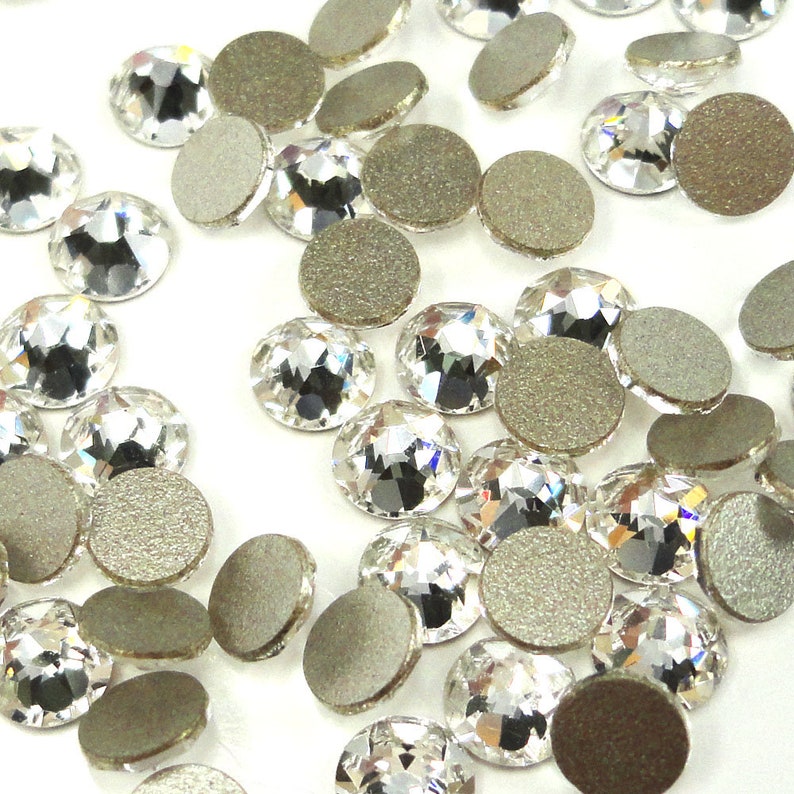 Crystal 001 Swarovski 2088 XIRIUS 48ss Flatbacks No-Hotfix Rhinestones Nail Art 11mm ss48 clear Free Shipping to US image 2