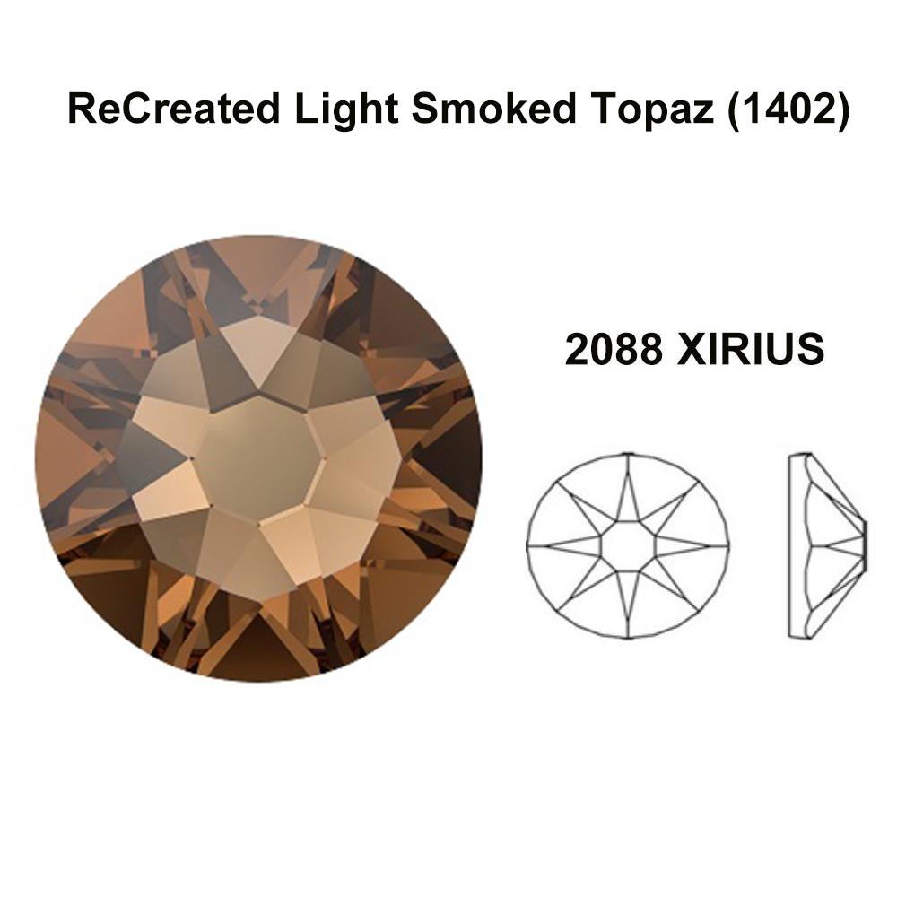 Recreated Light Smoked Topaz (1402) Swarovski 2088 XIRIUS 20ss