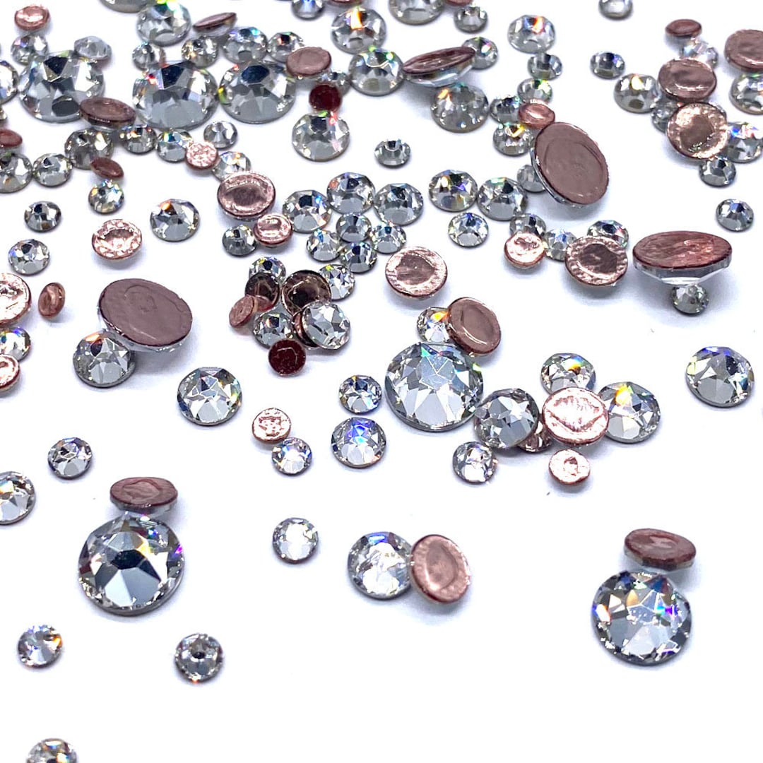 Crystal (001) Clear Swarovski 2078 / 2038 Flatbacks HOTFIX Iron-on ...