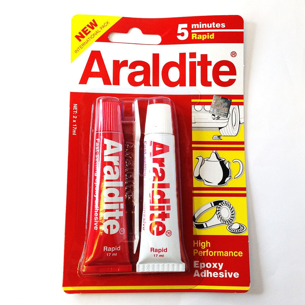 Araldite Standard Epoxy adhesive Glue 2 Part Resin & Hardener free postage  17ml X 2