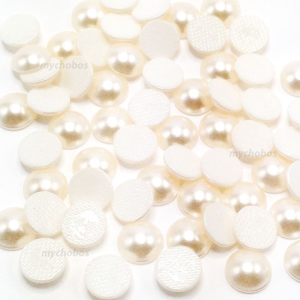 Crystal White Pearl (001 650) Swarovski 2080/4 Cabochon Flatbacks HOTFIX Rhinestones Nail Art * All Sizes Free Shipping to US