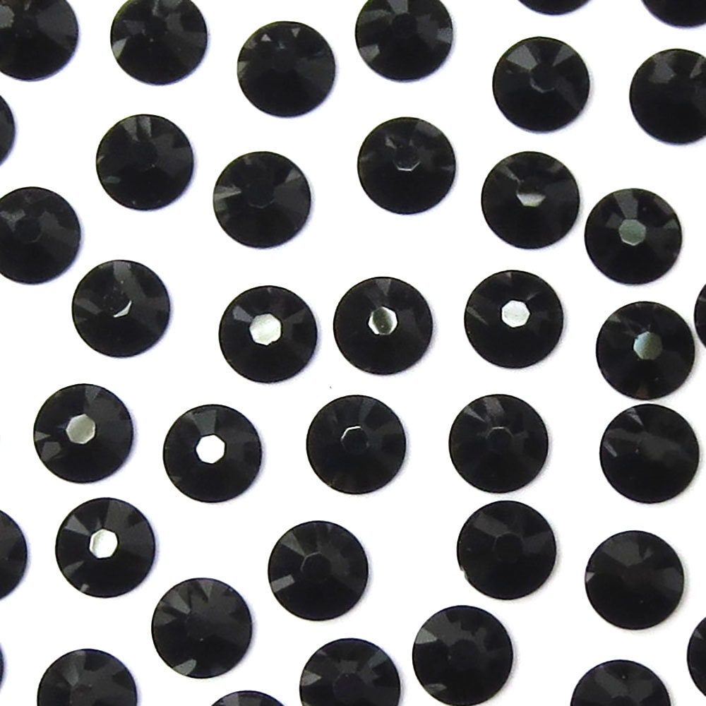 Jet (280) Swarovski 2000 3ss Crystal Flatbacks No-hotfix Rhinestones ...