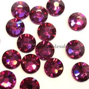 Fuchsia (502) Swarovski 2088 XIRIUS 34ss Crystal Flatback No-Hotfix Rhinestones Nail Art 7mm ss34 ** Free Shipping to US