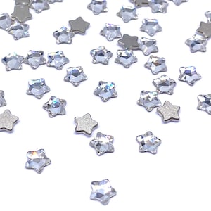 720 pcs - Swarovski 2754 Star Flower Flatback No-Hotfix 4mm nail art rhinestone clear Crystal (001) Wholesale Factory Pack No Tariffs to US