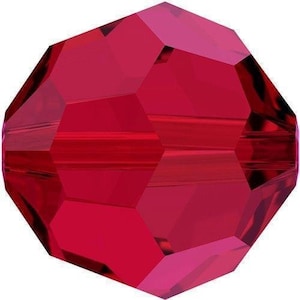 Scarlet (276) red Genuine Swarovski 5000 Round Crystal Beads jewelry making * All Sizes ** No Tariffs to US