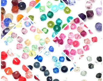 Assorted Mixed Collection Genuine Swarovski 5328 XILION Bicone Beads jewelry making *All Sizes Pick Colors Free Shipping to US