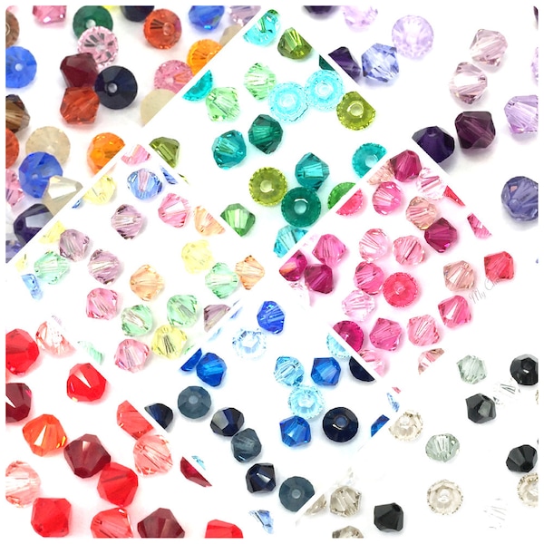 Surtido Colección mixta Genuino Swarovski 5328 XILION Bicone Beads fabricación de joyas * Todos los tamaños Elija colores Envío gratis a EE. UU.