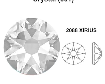Crystal Moonlight (001 MOL) Swarovski 2088 XIRIUS 34ss Flatbacks